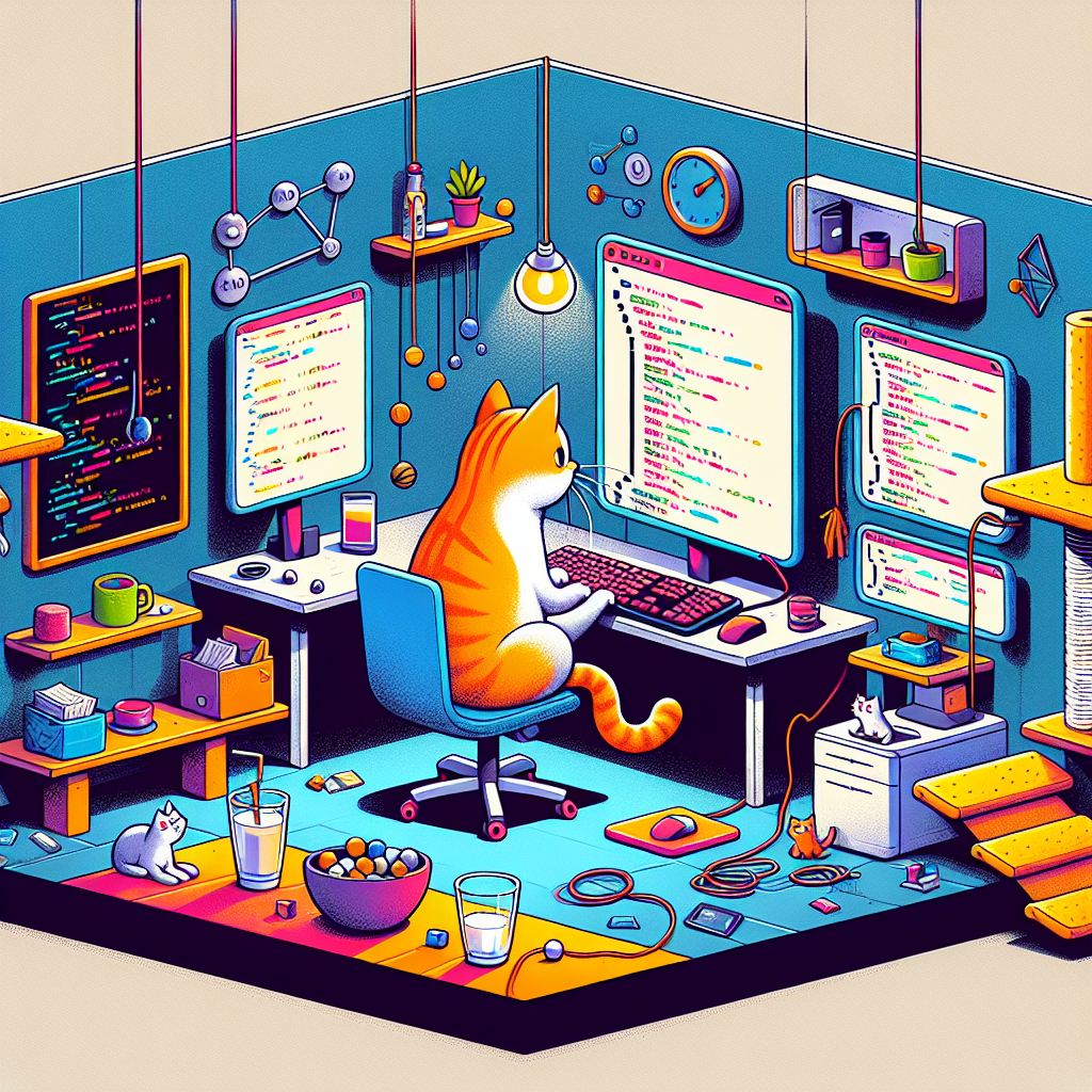 Why did the cat join the tech startup? Because it wanted to be a purr-ogrammer!